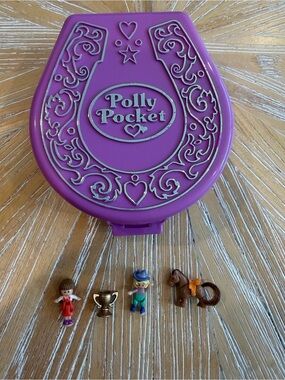 1994 COMPLETE Pony Rodin’ Show Polly Pocket Bluebird